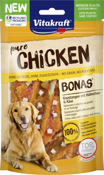Vitakraft pure Chicken Bonas Kaustangen mit Hühnchen & Käse