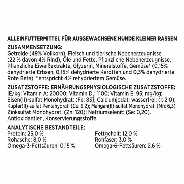 Purina Beneful Kleine Genießer mit Rind und Gartengemüse