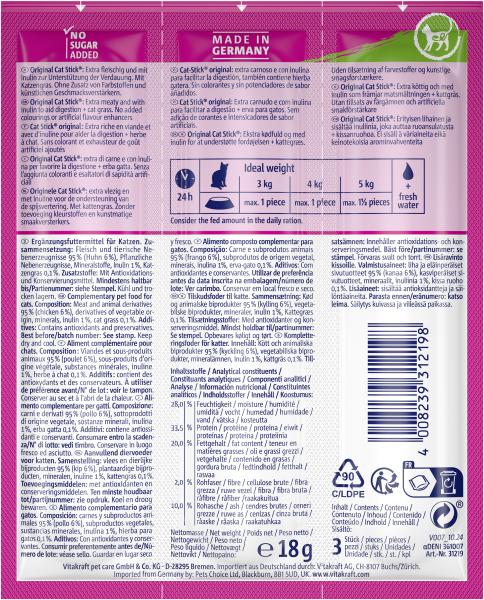 Vitakraft Cat-Stick healthy Huhn & Katzengras
