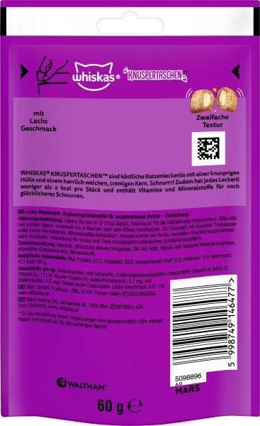 Whiskas Knuspertaschen mit Lachs Geschmack