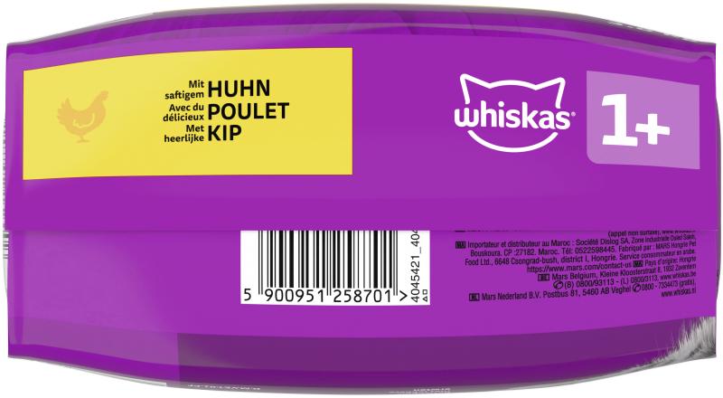 Whiskas Trockennahrung 1+ mit Huhn