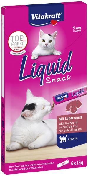 Vitakraft Katzensnack Liquid Leberwurst + Biotin