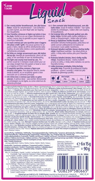 Vitakraft Katzensnack Liquid Leberwurst + Biotin
