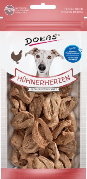 Dokas Hund Hühnerherzen gefriergetrocknet