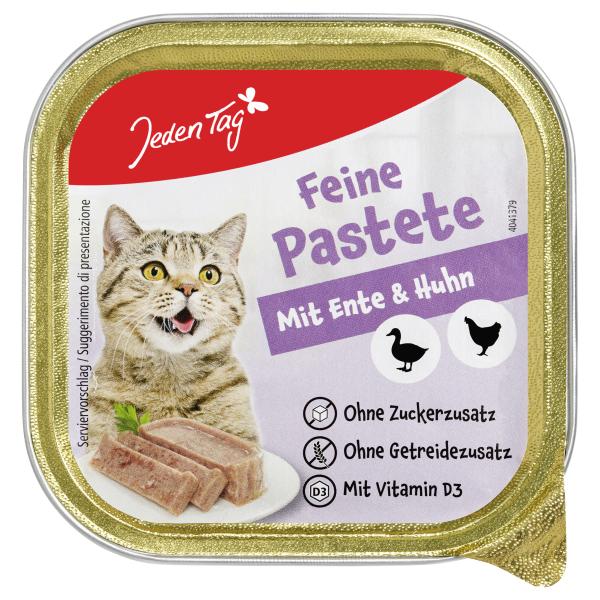 Jeden Tag Katze Pastete mit Ente und Huhn