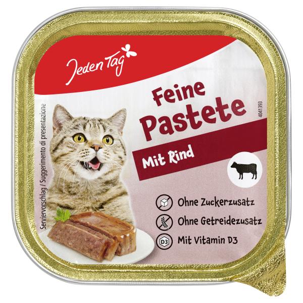 Jeden Tag Katze Pastete mit Rind
