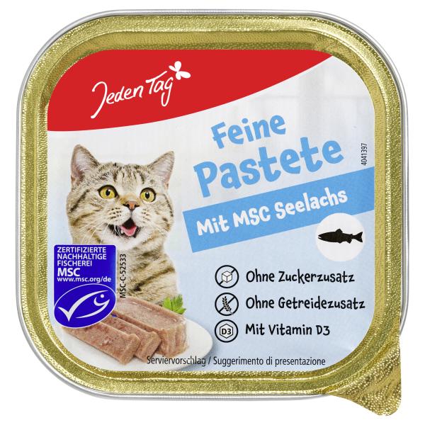 Jeden Tag Katze Pastete mit MSC Seelachs
