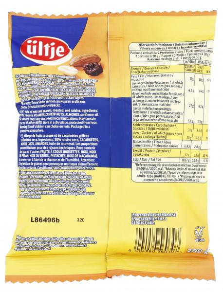Ültje Studentenfutter mit Rosinen original