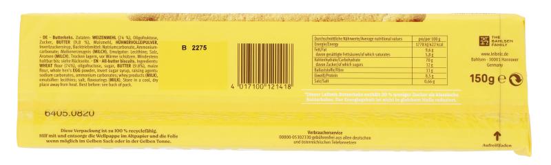 Leibniz Butterkeks -30% Zucker