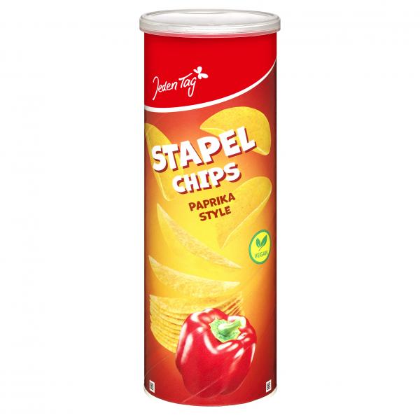 Jeden Tag Stapelchips Paprika Style