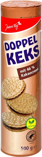 Jeden Tag Doppelkeks mit Kakaocremefüllung