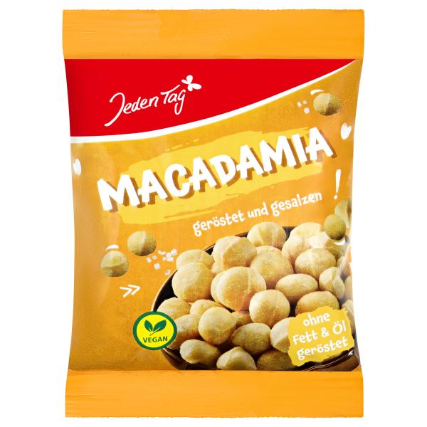 Jeden Tag Macadamia geröstet und gesalzen