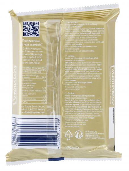 Schulte Feingebäck Dominosteine Weiße Schokolade