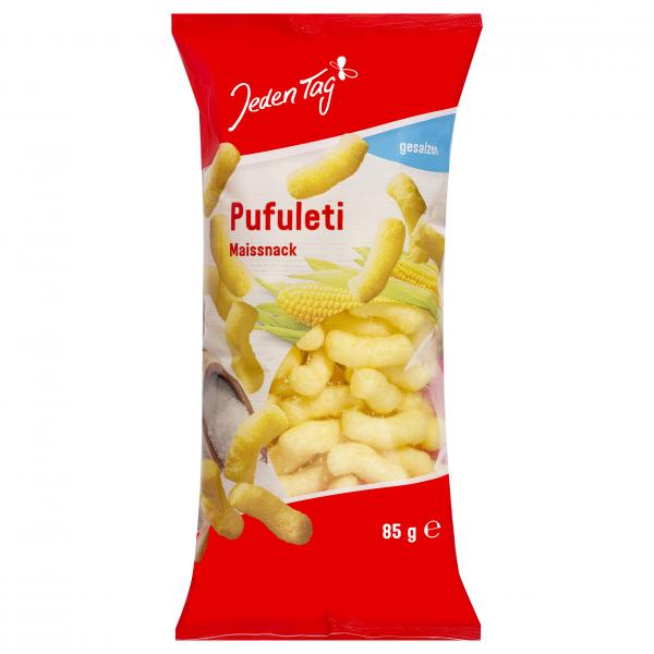 Jeden Tag Pufuleti Mais-Snack mit Salz