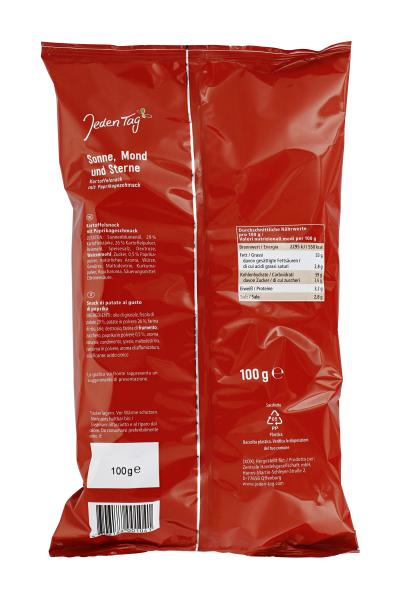 Jeden Tag Sonne, Mond und Sterne Kartoffelsnack