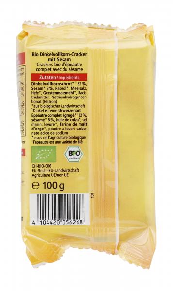 Alnatura Dinkel Cracker Sesam