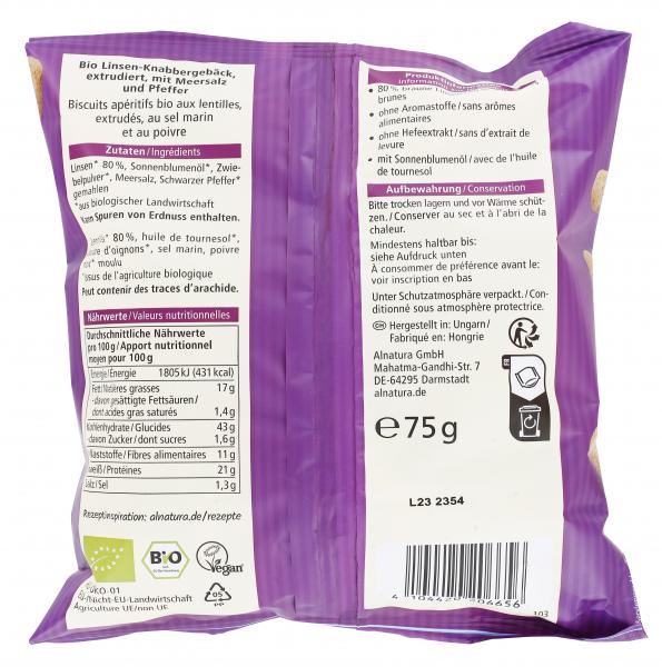 Alnatura Linsen Flips Meersalz & Pfeffer