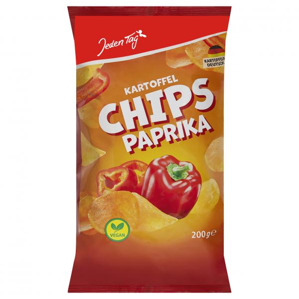Jeden Tag Kartoffel Chips Paprika