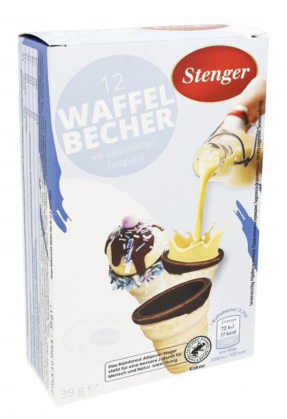 Stenger 12 Waffelbecher für Eis & Likör