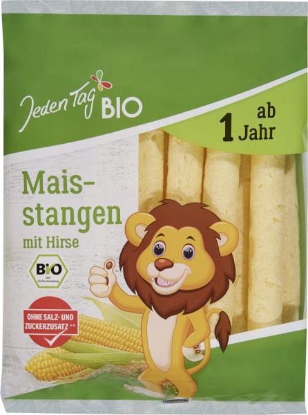 Jeden Tag Bio Mais-Stangen mit Hirse