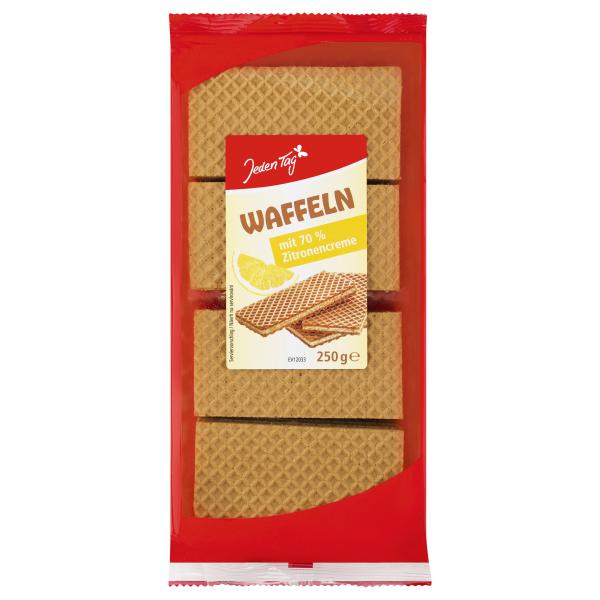 Jeden Tag Waffeln mit Zitronengeschmack