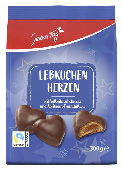 Jeden Tag Gefüllte Lebkuchen Herzen Vollmilch