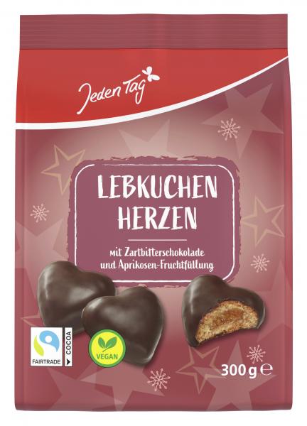 Jeden Tag Gefüllte Lebkuchen Herzen Zartbitter