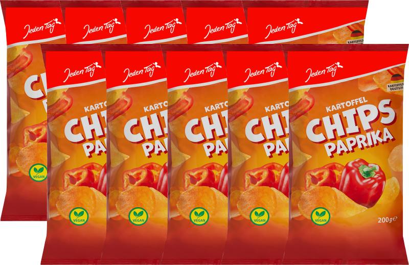 Jeden Tag Kartoffelchips Paprika