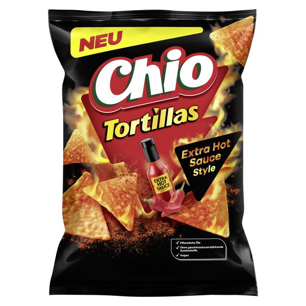 Chio Tortillas Extra Hot Sauce Style