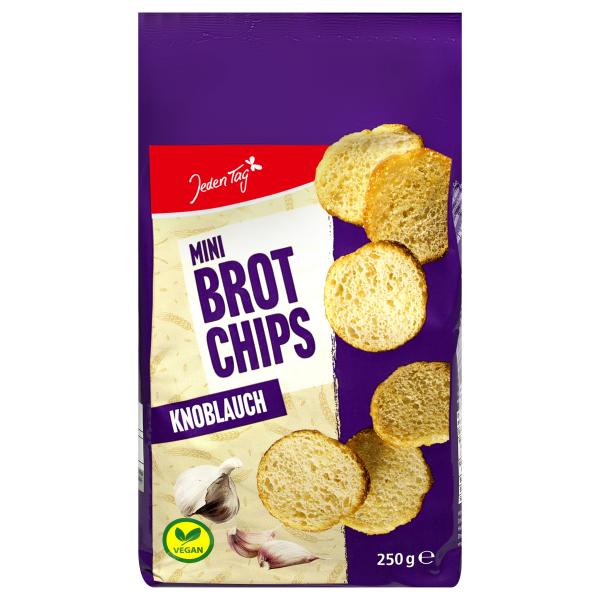 Jeden Tag Mini Brotchips Knoblauch