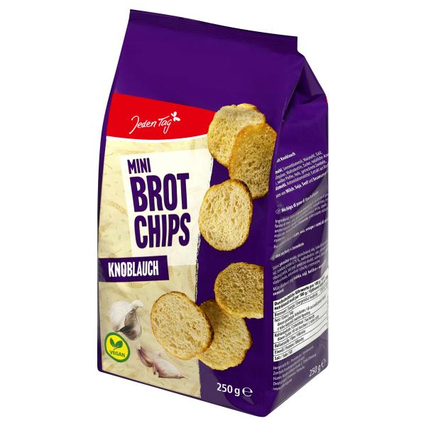 Jeden Tag Mini Brotchips Knoblauch