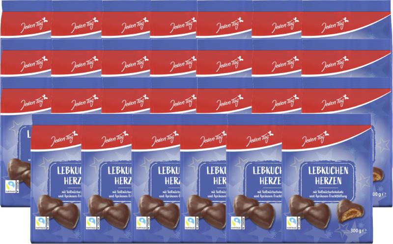 Jeden Tag Gefüllte Lebkuchen Herzen Vollmilch