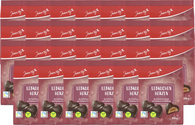 Jeden Tag Gefüllte Lebkuchen Herzen Zartbitter