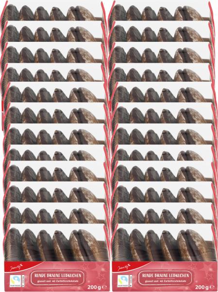 Jeden Tag Runde Braune Lebkuchen Zartbitter
