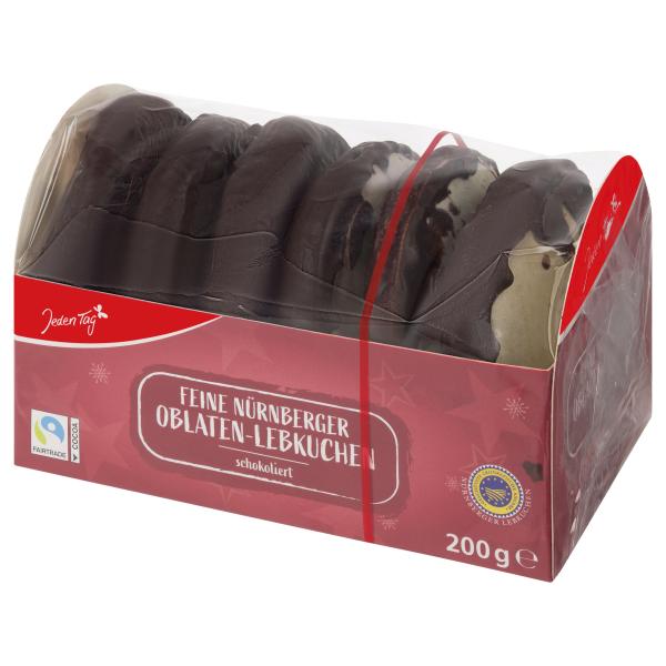 Jeden Tag Nürnberger Oblaten-Lebkuchen schokoliert