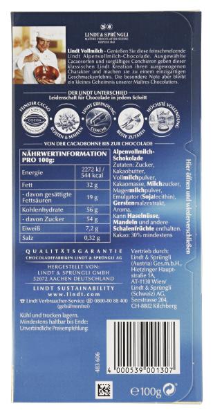 Lindt Vollmilch 