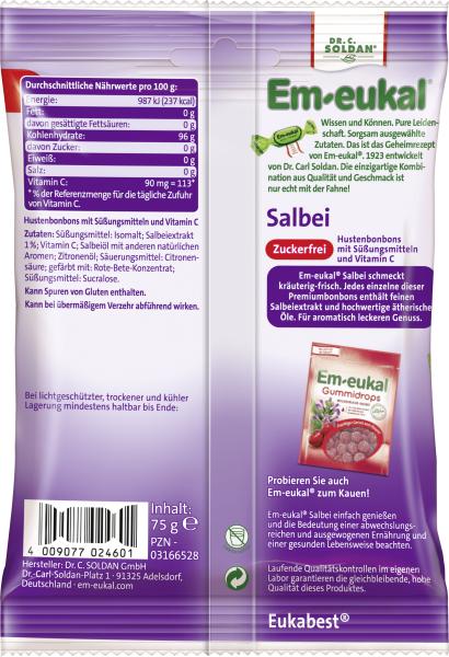 Em-eukal Hustenbonbons Salbei zuckerfrei