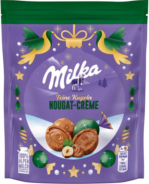 Milka Feine Kugeln Nougat Crème