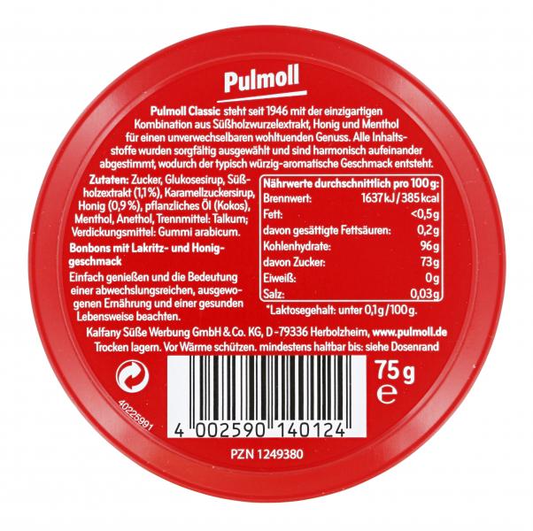 Pulmoll Hustenbonbons classic