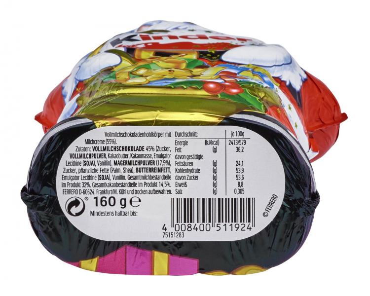 Kinder Schokolade Weihnachtsmann