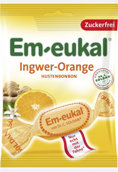 Em-eukal Hustenbonbons Ingwer-Orange zuckerfrei