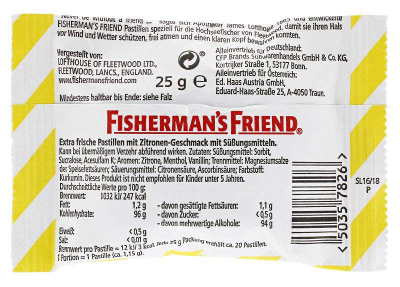 Fisherman's Friend Lemon ohne Zucker