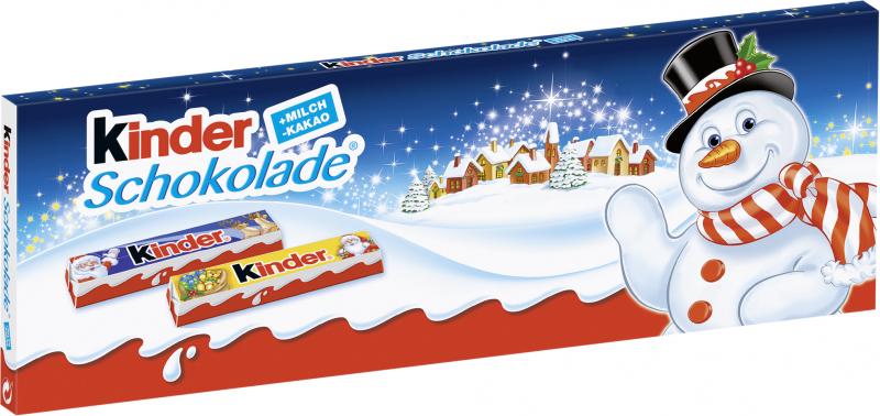 Kinder Schokolade Riegel Weihnachten