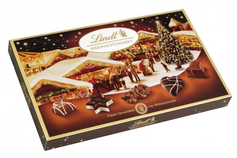 Lindt Weihnachtsmarkt Pralinés