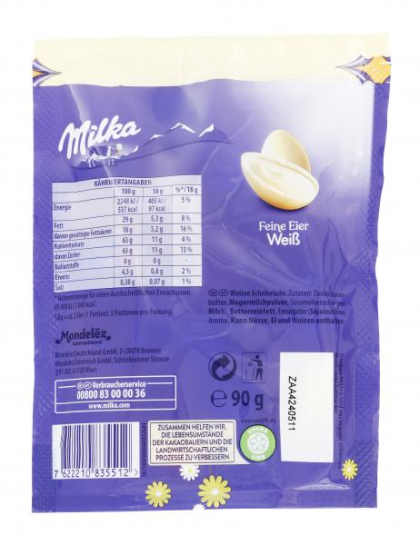 Milka Feine Eier weiß