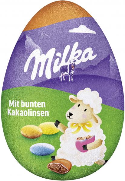 Milka Oster-Ei mit Schoko-Linsen
