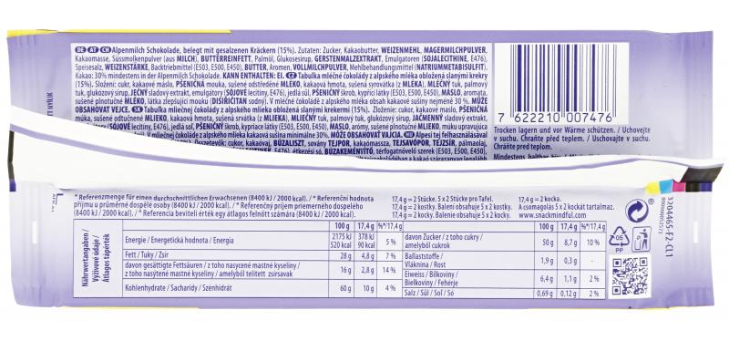 Milka Tafel Alpenmilch & Tuc Cracker