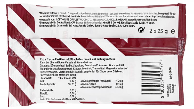 Fisherman's Friend Cherry ohne Zucker