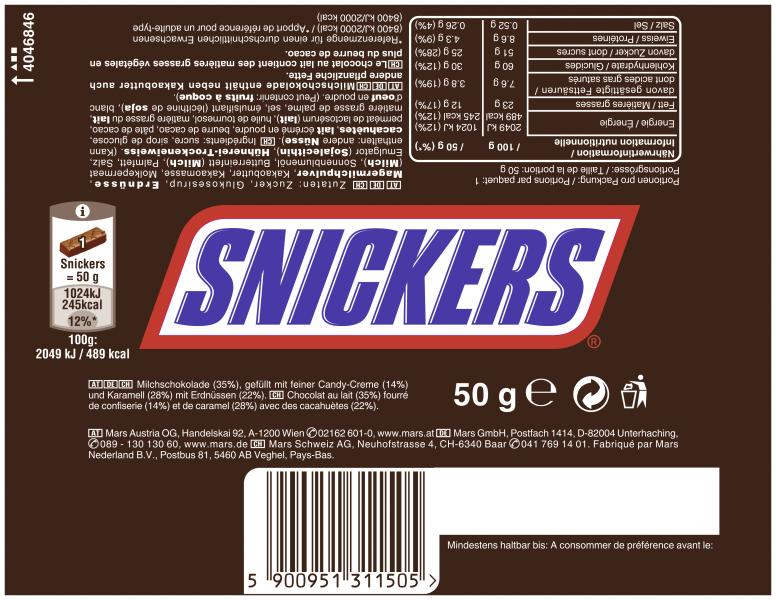 Snickers Einzelriegel