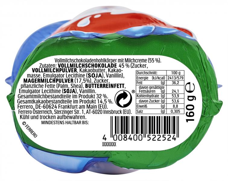 Kinder Schokolade Harry Hase